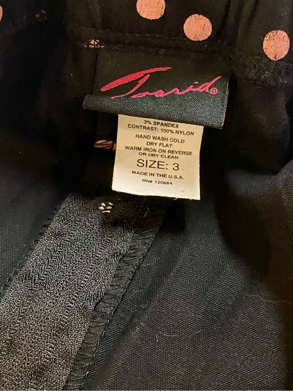 Torrid Bustier with Ribbon Detail - Black with Pink Dots - Size 3X - Like New! - Picture 7 of 7